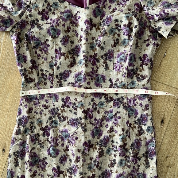 Zara purple dress flower printed size Small - Picture 7 of 9